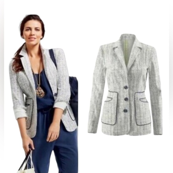 CAbi Jackets & Blazers - Cabi Black and White Carol Anderson By Invitation Code Blazer Jacket Nwt